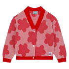Cardig&atilde; com flores e bot&otilde;es KENZO KIDS 
                    GIRL