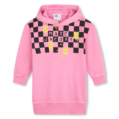 Vestido em molet&atilde;o de algod&atilde;o MARC JACOBS GIRL