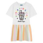 Vestido estampado brilhante KENZO KIDS 
                    GIRL