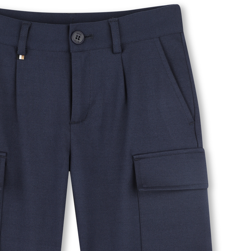 Bermudas lisas com bolsos BOSS 
                        BOY