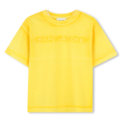 T-shirt de algod&atilde;o com bordado MARC JACOBS UNISEX