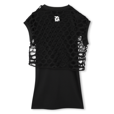 2-in-1 short-sleeved dress DKNY GIRL