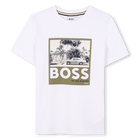 T-shirt manga curta em algod&atilde;o BOSS 
                    BOY