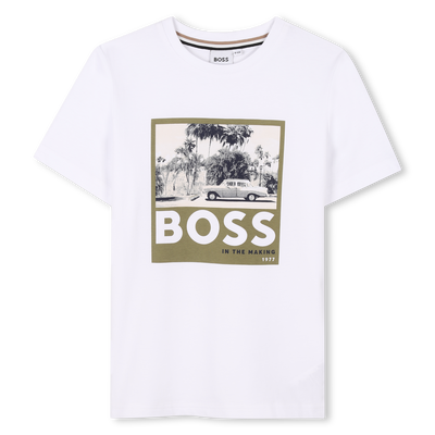 T-shirt manga curta em algod&atilde;o BOSS BOY
