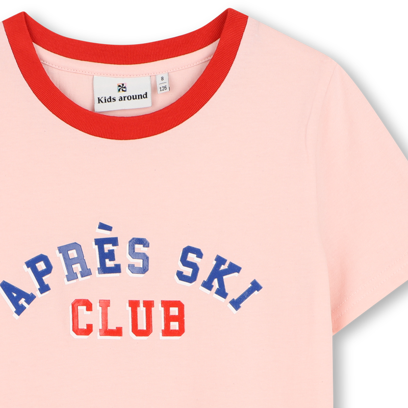 Camiseta de mangas curtas KIDS AROUND 
                        GIRL