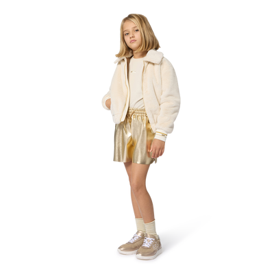 Shorts falsos dourados BOSS GIRL