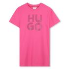 Vestido de manga curta HUGO 
                    GIRL