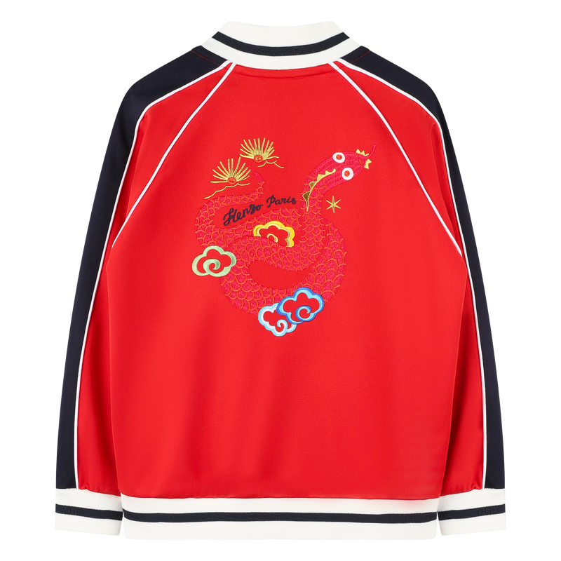 Sweatshirt gola alta com fecho KENZO KIDS 
                        BOY
