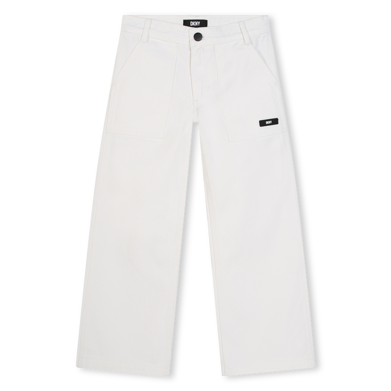 Calças com cintura ajustável DKNY 
                    GIRL