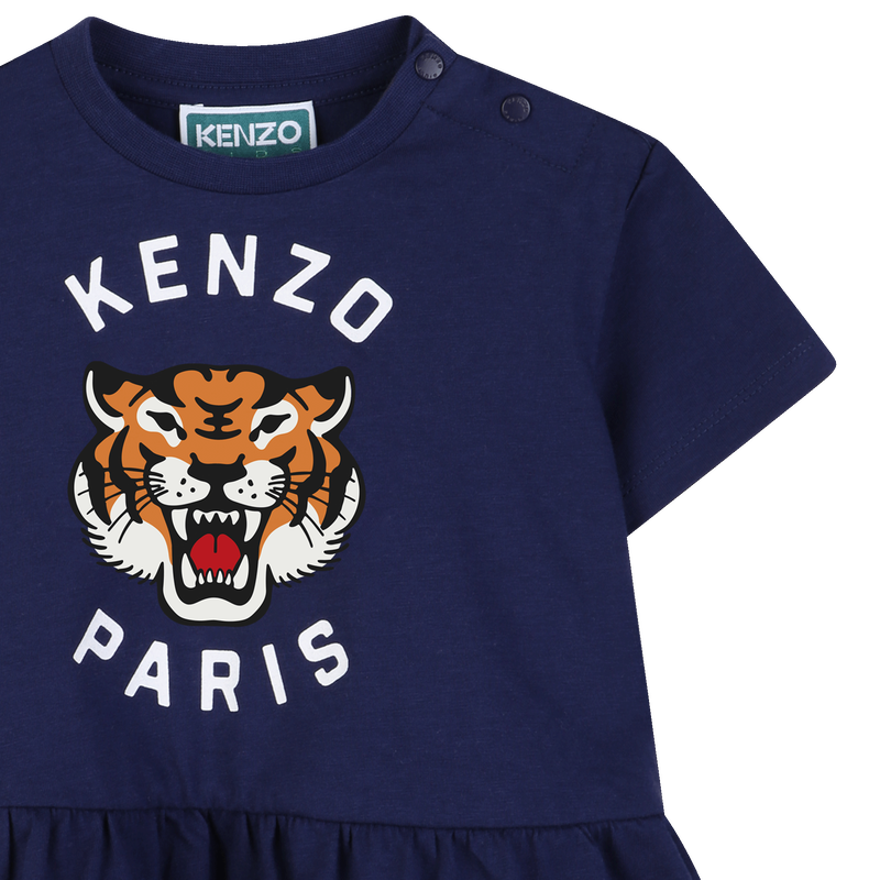 VESTIDO REUNIDO NA CINTURA KENZO KIDS 
                        GIRL