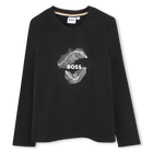 T-shirt de algod&atilde;o maiorit&aacute;rio BOSS 
                    GIRL