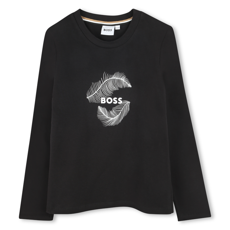 T-shirt de algod&atilde;o maiorit&aacute;rio BOSS 
                        GIRL