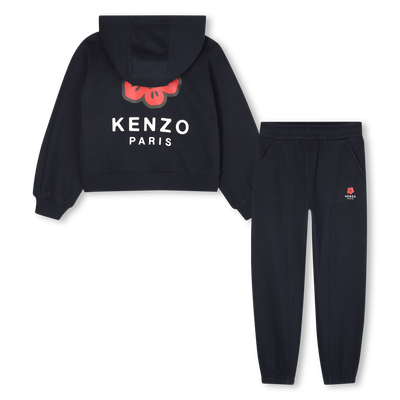 Conjunto de cardigã e calças de lã KENZO KIDS GIRL