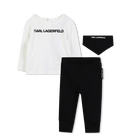Conjunto de camiseta, cueca samba-can&ccedil;&atilde;o e cacheco KARL LAGERFELD KIDS 
                    BOY