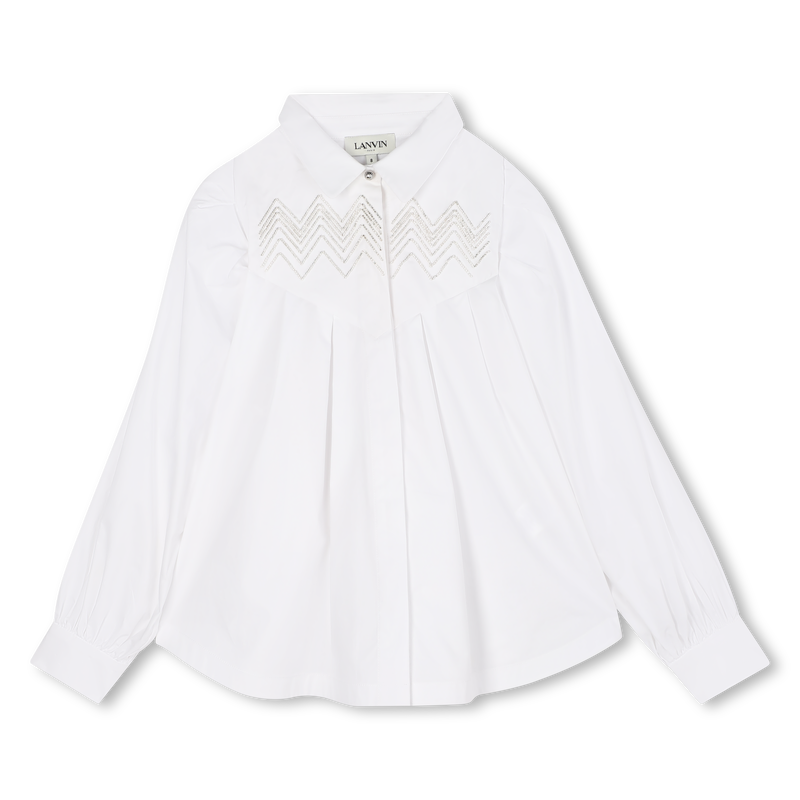 Camisa de popelina de algodão LANVIN 
                    GIRL