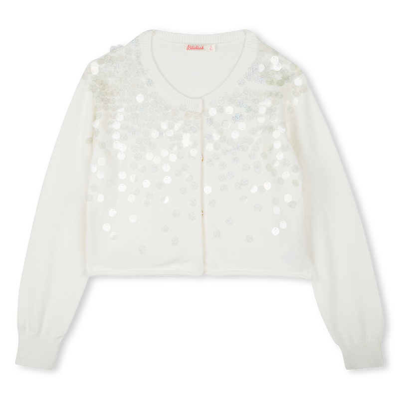 Cotton cardigan with sequins BILLIEBLUSH 
                    GIRL