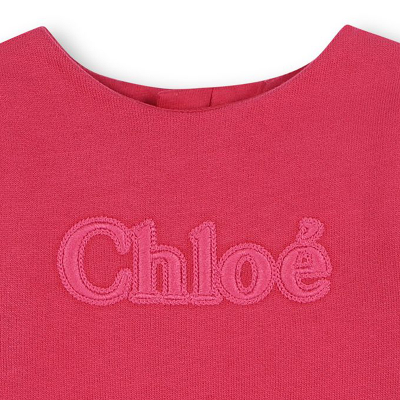 Vestido de moletão com laço CHLOE 
                    GIRL