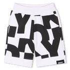 Bermudas de algod&atilde;o em molet&atilde;o DKNY 
                    UNISEX