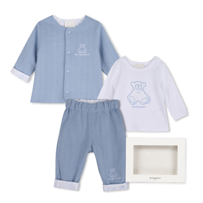 Conjunto de cal&ccedil;a, cardig&atilde; e camiseta GIVENCHY BOY