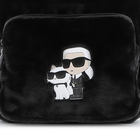 Mochila pequena feita de l&atilde; fofa KARL LAGERFELD KIDS 
                    GIRL