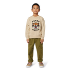 Moletom de l&atilde; n&atilde;o escovada KENZO KIDS 
                    BOY