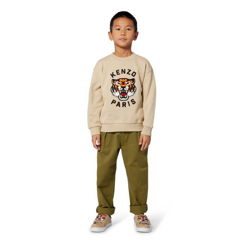 Moletom de l&atilde; n&atilde;o escovada KENZO KIDS 
                        BOY