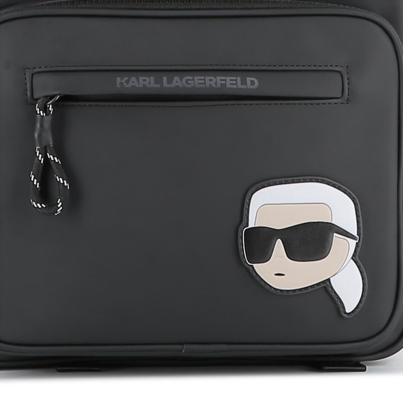 Mochila têxtil revestida com efeito de borracha KARL LAGERFELD KIDS 
                    BOY