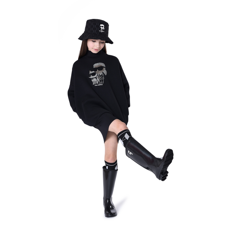 Sequined sweater dress KARL LAGERFELD KIDS 
                    GIRL