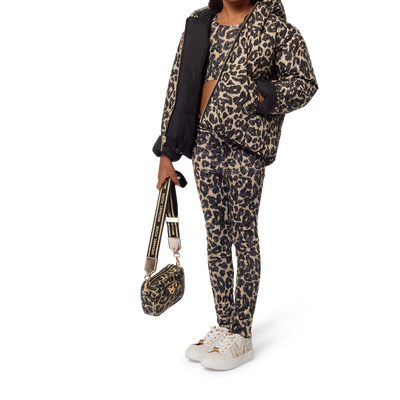 Leggings com padr&atilde;o animal MICHAEL KORS GIRL