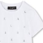 T-shirt com strass KARL LAGERFELD KIDS 
                    GIRL