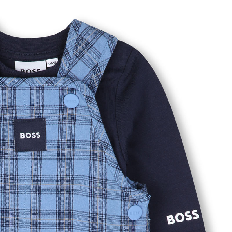 Conjunto de macac&atilde;o e camiseta BOSS 
                        MENINO