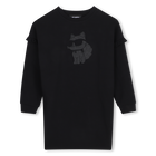 Vestido de mangas longas KARL LAGERFELD KIDS 
                    MENINA