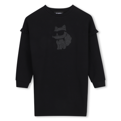 Vestido de mangas longas KARL LAGERFELD KIDS MENINA