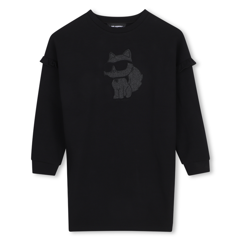 Vestido de mangas longas KARL LAGERFELD KIDS 
                        MENINA