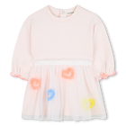 Vestido bimaterial BILLIEBLUSH 
                    GIRL