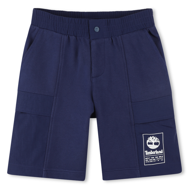 Bermuda de molet&atilde;o com fecho TIMBERLAND 
                        BOY