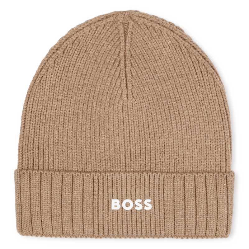 Chapéu de malha com logotipo BOSS 
                    BOY