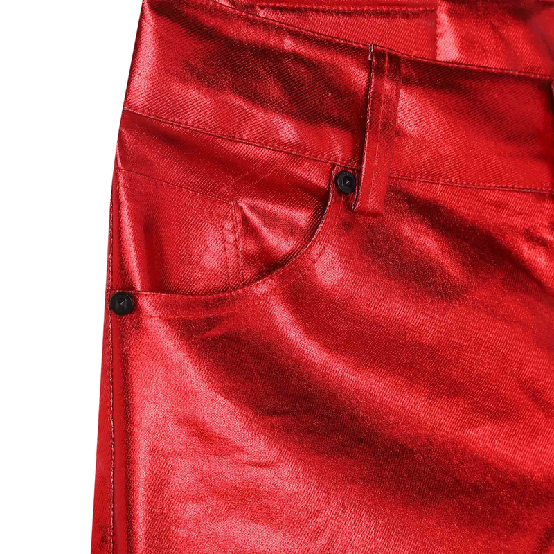 Metallic skinny pants KARL LAGERFELD KIDS 
                    GIRL