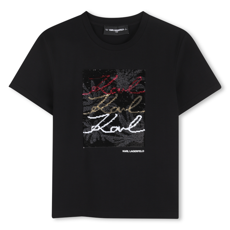T-SHIRT DE MANGA CURTA KARL LAGERFELD KIDS 
                        GIRL