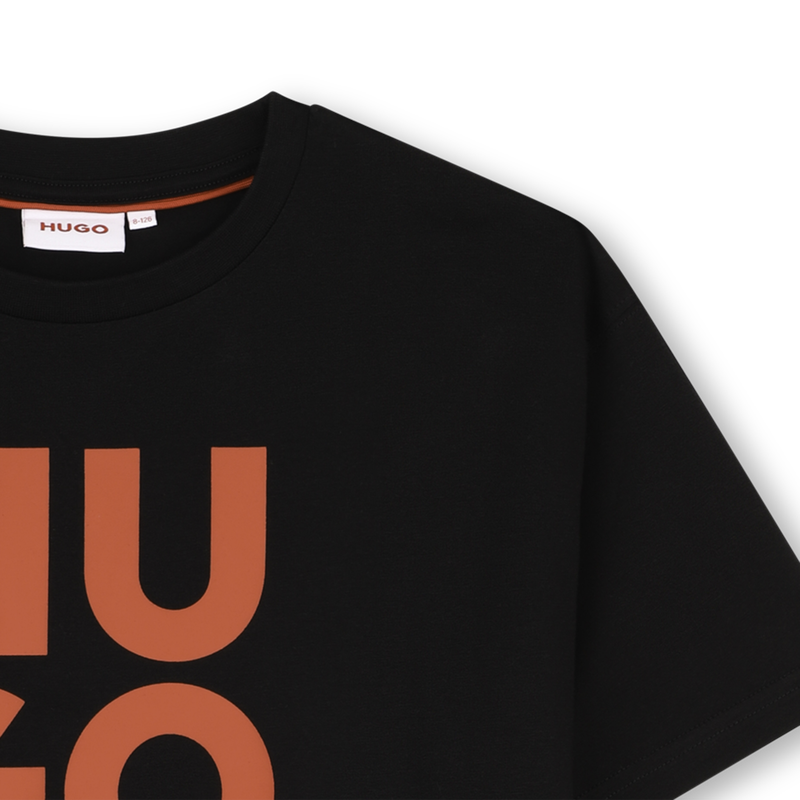 Camiseta de mangas curtas HUGO 
                        MENINO