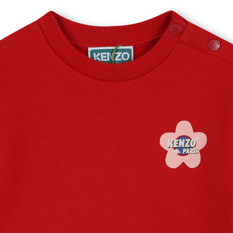 Vestido de manga comprida KENZO KIDS 
                    GIRL
