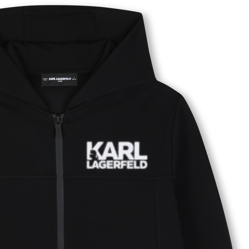 Cardigan  com capuz KARL LAGERFELD KIDS 
                        BOY