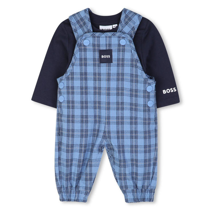 Conjunto de macac&atilde;o e camiseta BOSS 
                        MENINO