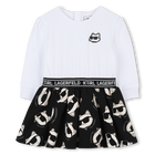 Vestido de manga comprida KARL LAGERFELD KIDS 
                    GIRL
