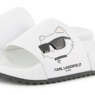Chinelos com estampa em relevo KARL LAGERFELD KIDS 
                    GIRL