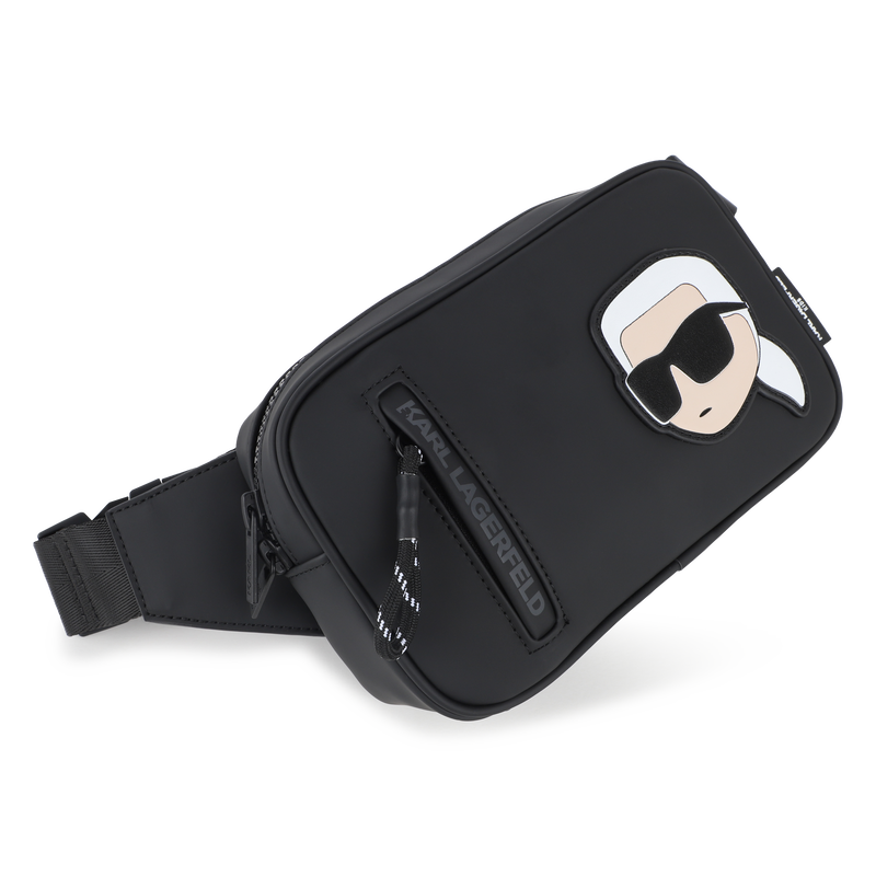 Pochete em tecido revestido com efeito de borracha KARL LAGERFELD KIDS 
                        BOY