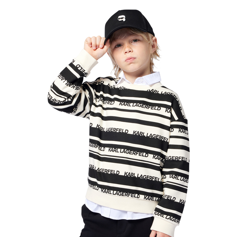 Bon&eacute; ajust&aacute;vel de algod&atilde;o KARL LAGERFELD KIDS 
                        MENINO