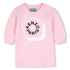 Vestido de moletom KENZO KIDS 
                    GIRL