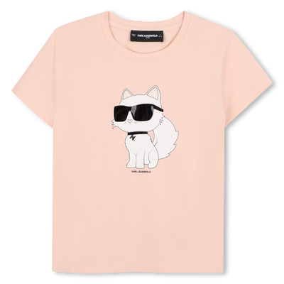 T-shirt de manga curta KARL LAGERFELD KIDS GIRL