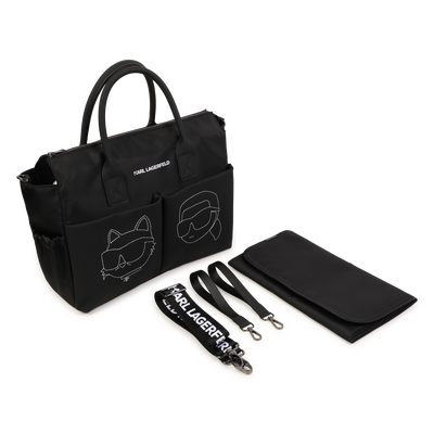 Saco muda-fraldas com estampa KARL LAGERFELD KIDS UNISEX